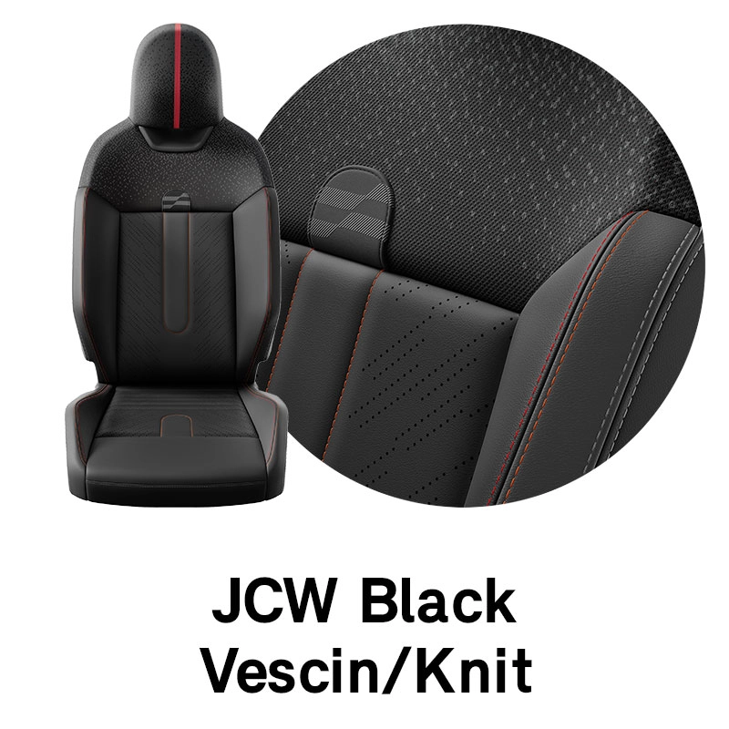 Estofados MINI: JCW Black - Tecido Vescin.