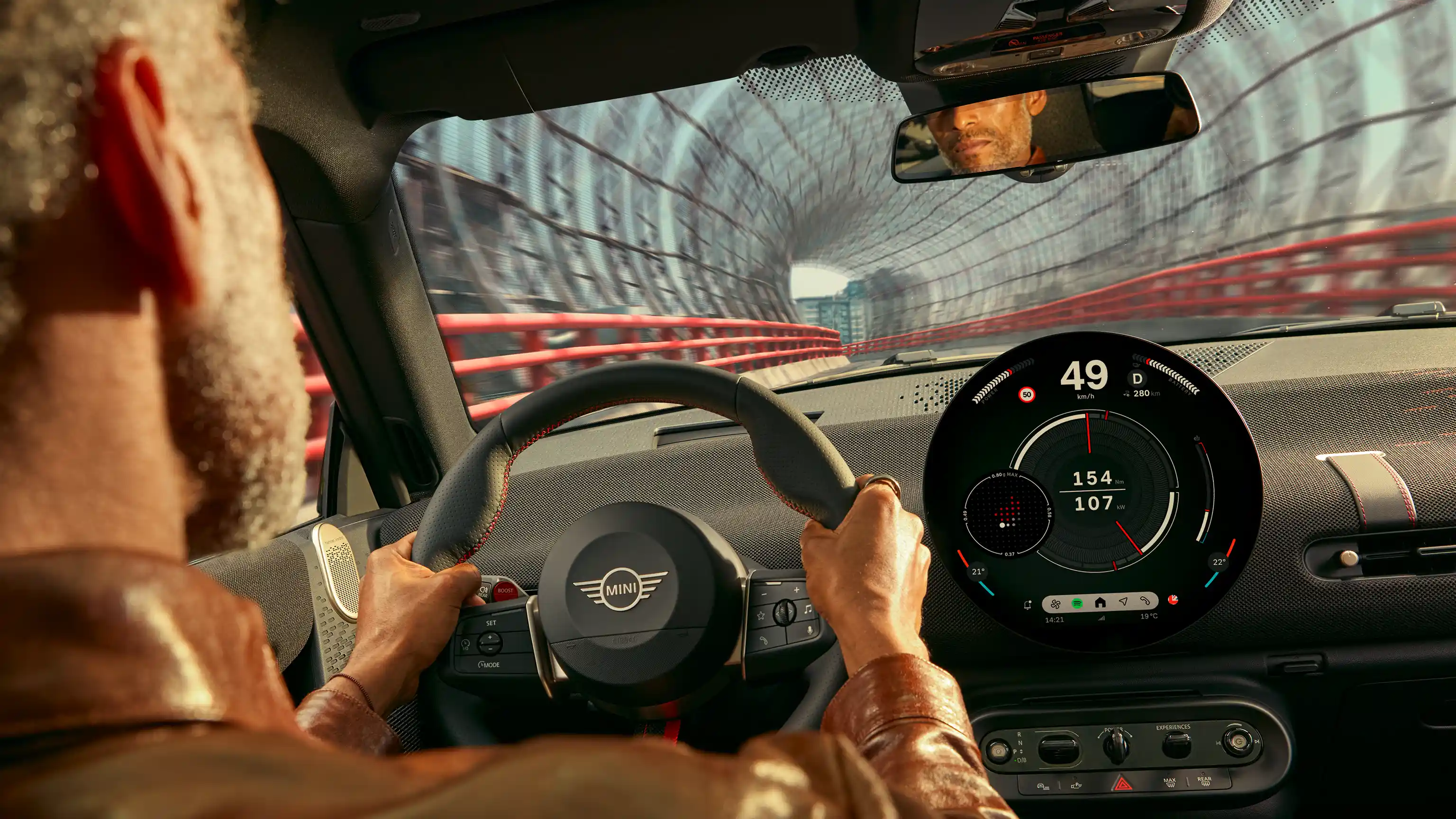 MINI John Cooper Works - Volante de direção.