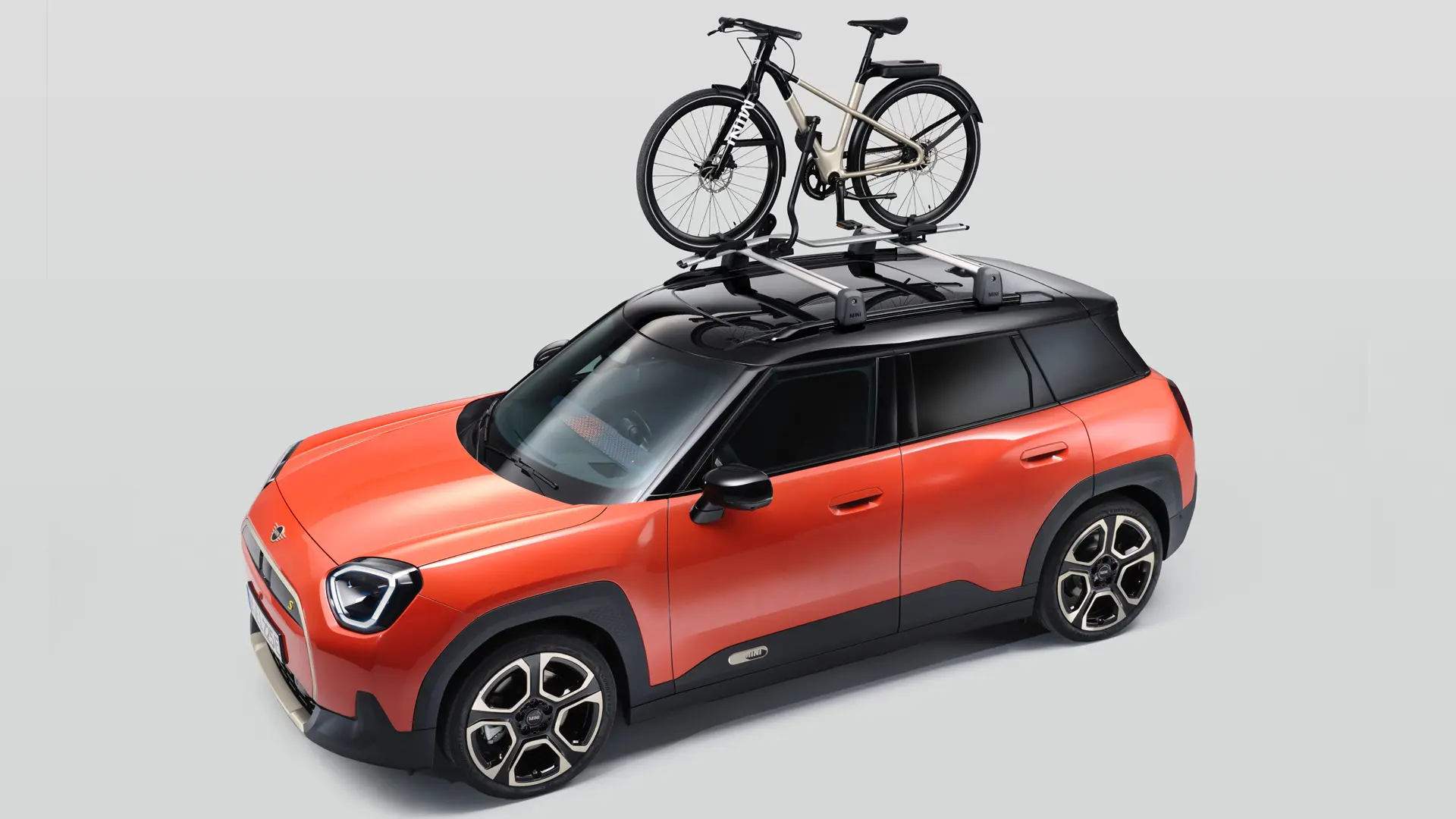 Acessórios MINI - rack de teto para bicicleta no mini aceman.
