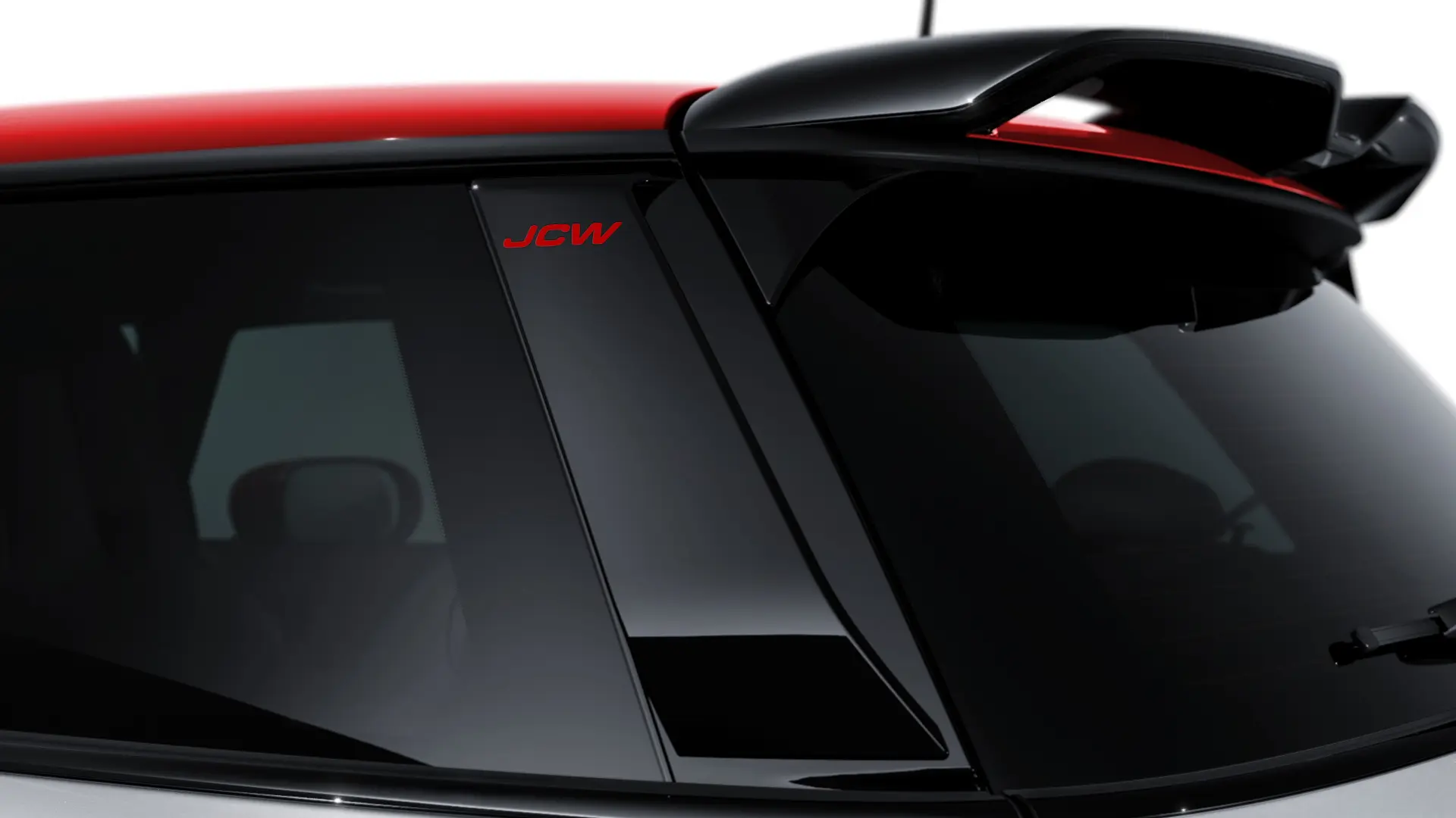 JCW Acessórios - Friso do pilar traseiro da carroceria no modelo JCW.