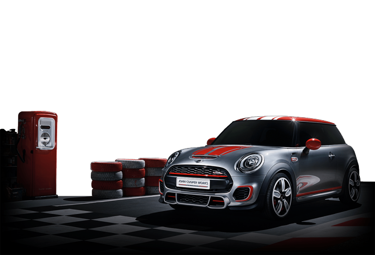 Perfil dianteiro diagonal do MINI John Cooper Works Concept