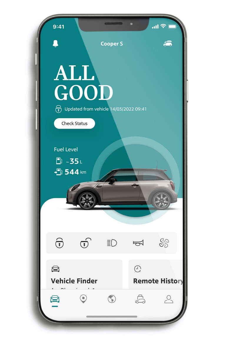 MINI Connected – MINI APP – guia do veículo