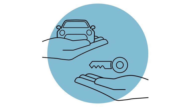 MINI Cooper 5 portas – Serviços Financeiros – visão geral – ilustração do buscador de soluções.
